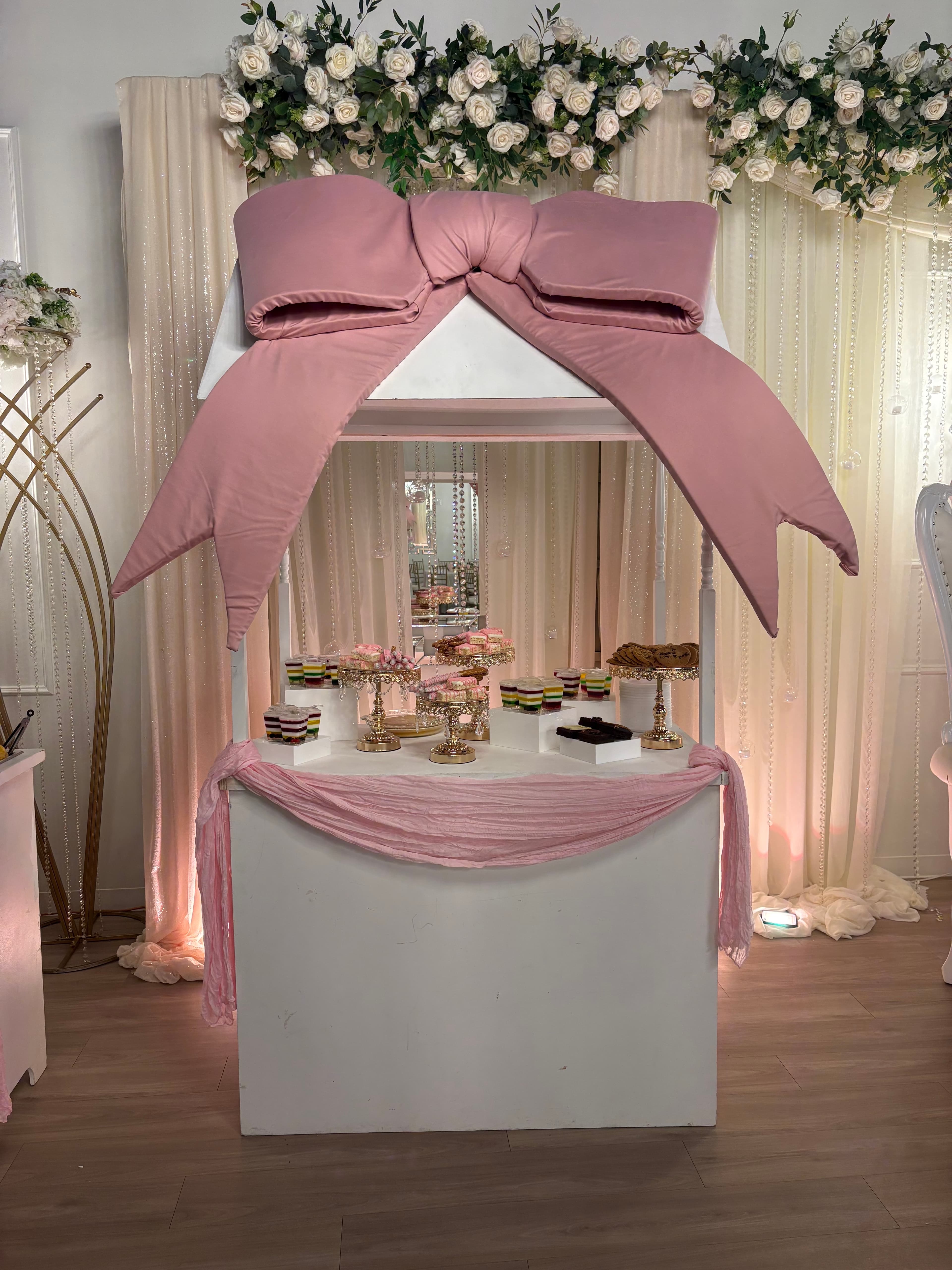 Custom dessert display prepared for a celebration
