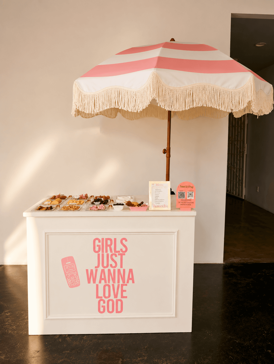 Charcuterie display with custom event styling
