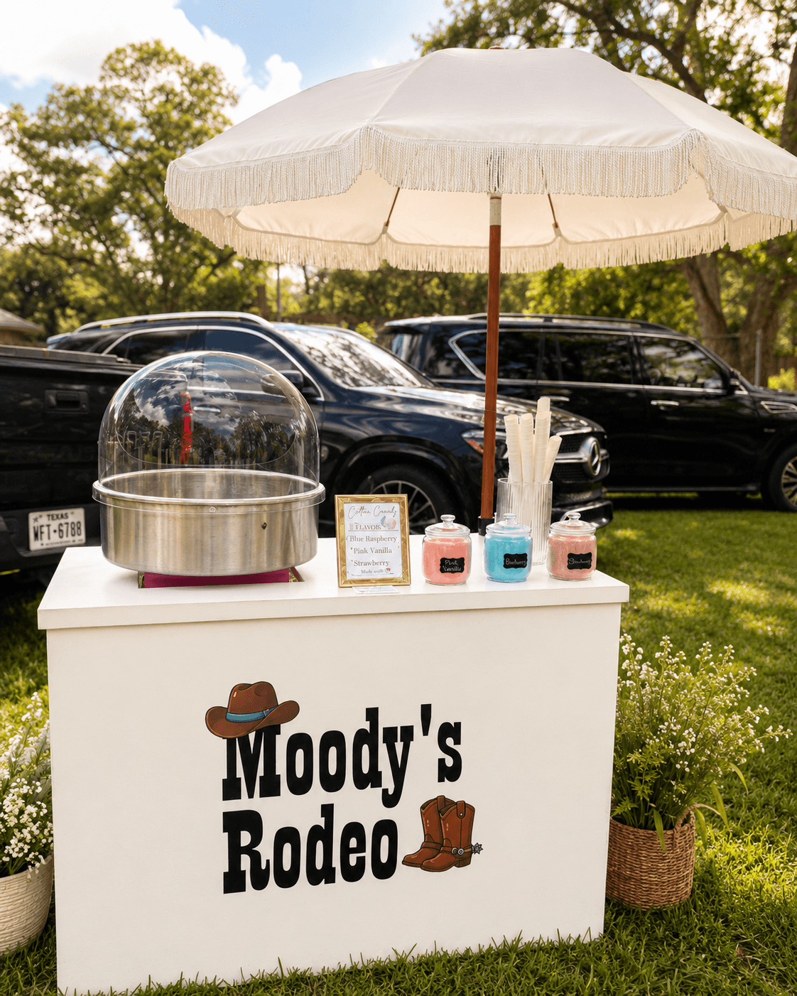 Custom cotton candy cart