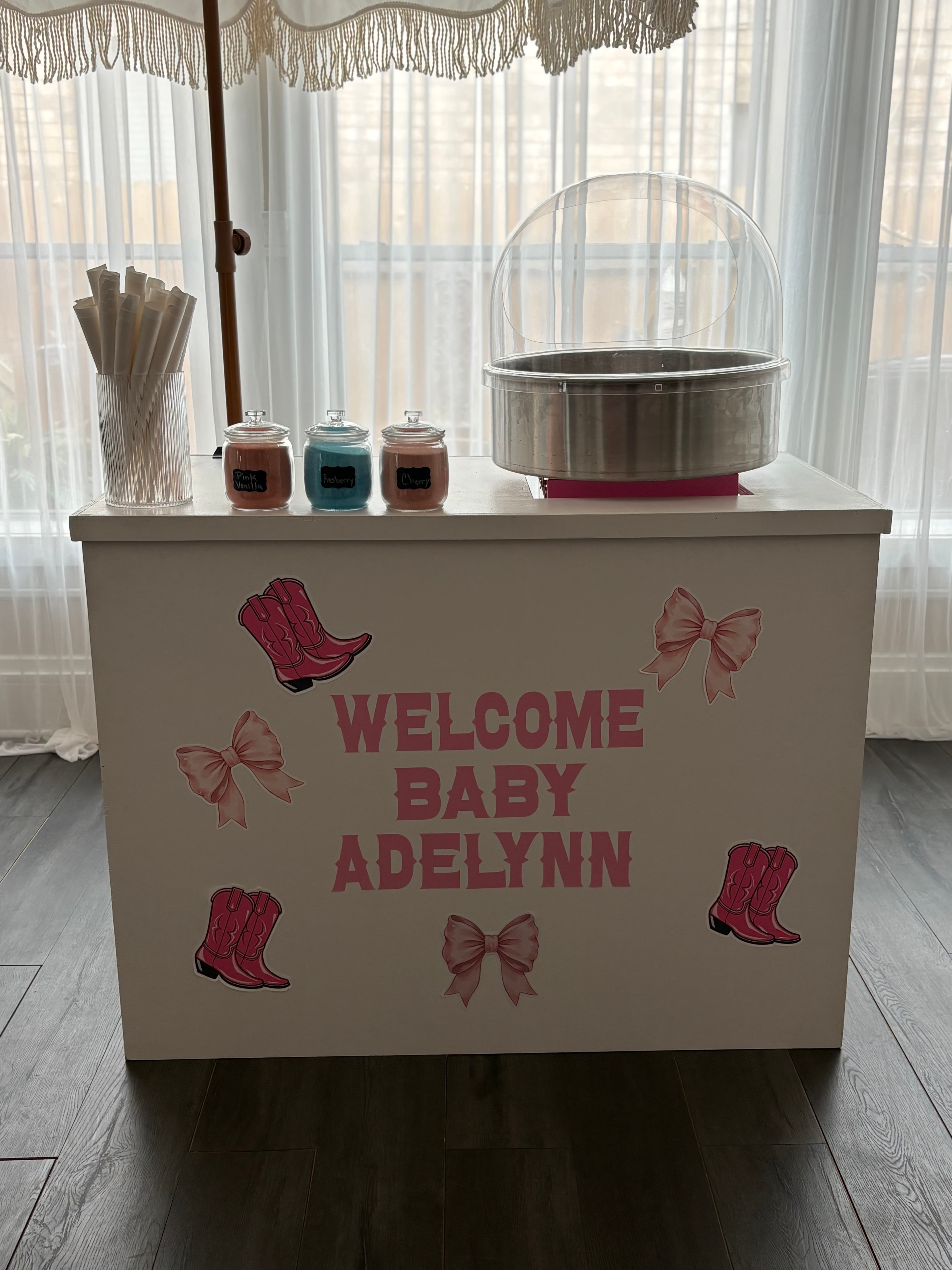 Styled cotton candy experience