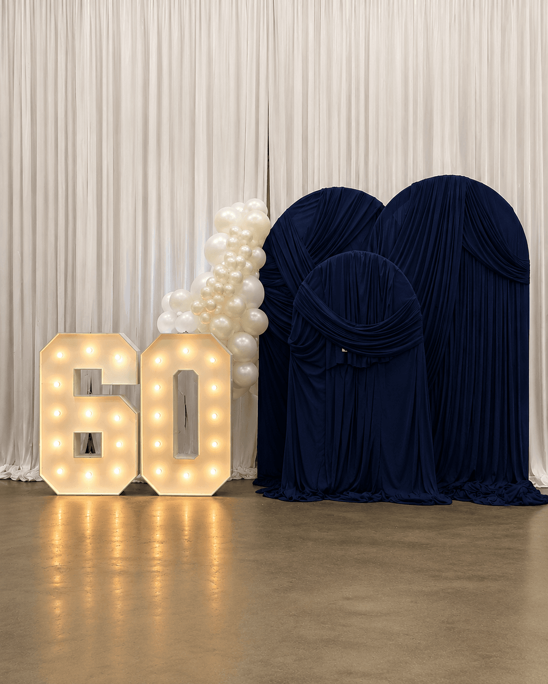 Illuminated marquee number display