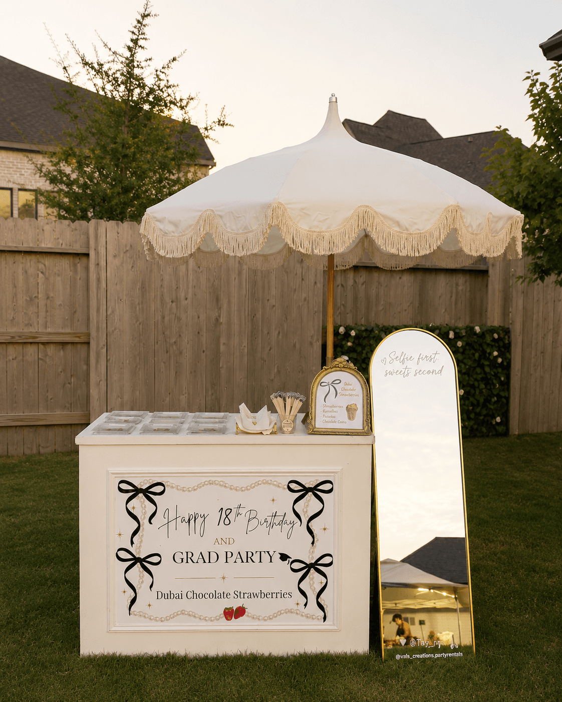 A styled event setup by Vals Creations